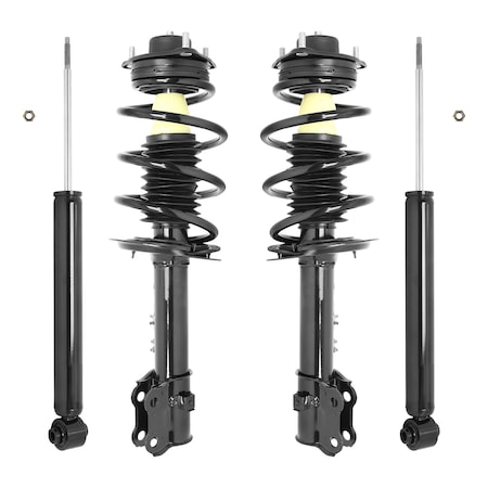 Unity 4-11745-259910-001 Front and Rear Complete Strut Assembly Shock Kit 4-11745-259910-001